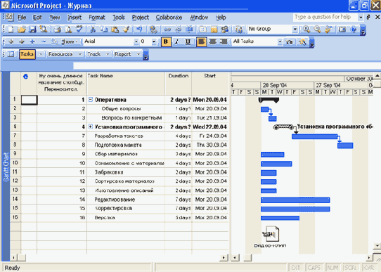 Microsoft Project 2003  
