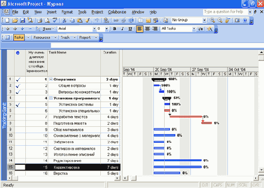 Microsoft Project 2003  
