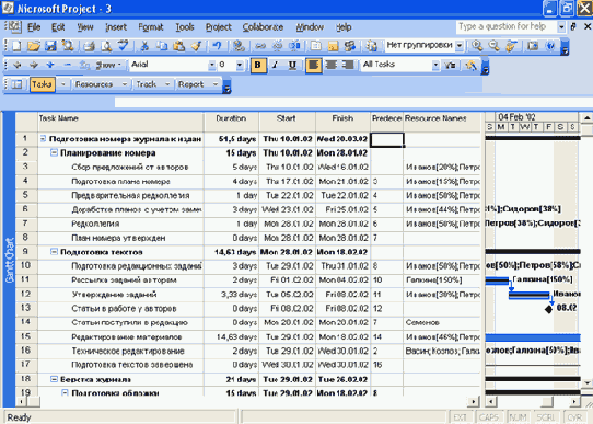 Microsoft Project 2003  

