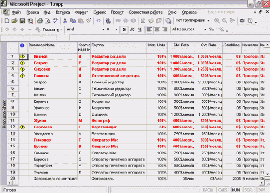 Microsoft Project - 
