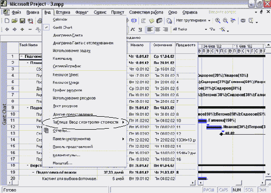 Microsoft Project - 
