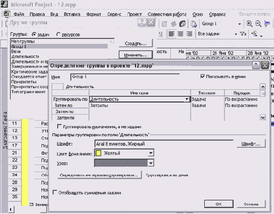 Microsoft Project - 
