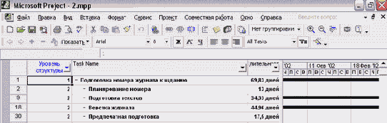 Microsoft Project - 
