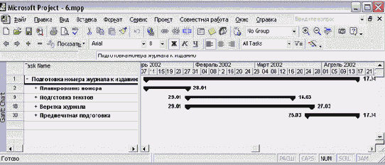 Microsoft Project - 
