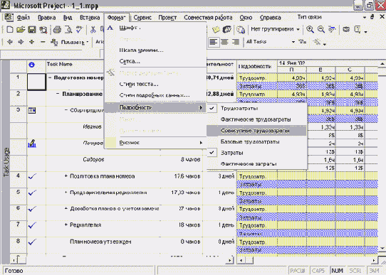 Microsoft Project - 
