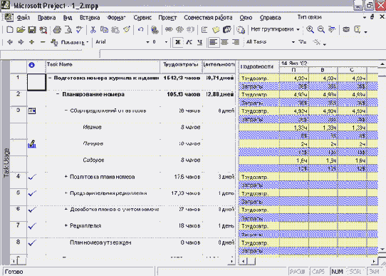 Microsoft Project - 
