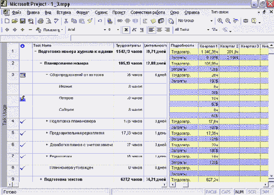 Microsoft Project - 
