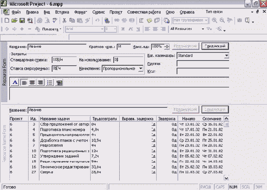 Microsoft Project - 
