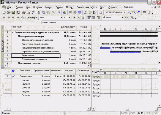 Microsoft Project - 
